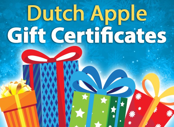 Dutch Apple gift certificates