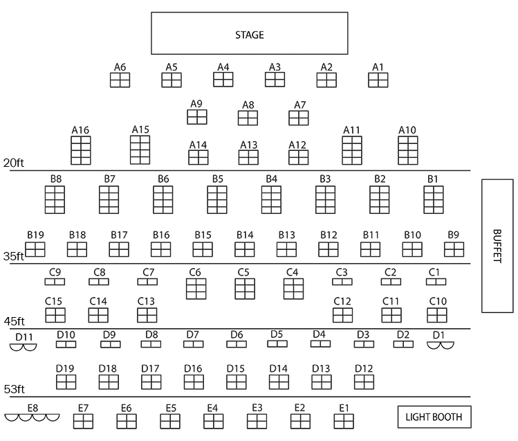 Seating Chart Dutch Apple Dinner Theatre